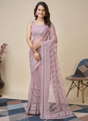 Attrective Look These Saree in Fine Colored.These Saree Are Soft Net And Blouse is Mono Banglori Fabricated.Its Beautified With Designer Chikankari Embroidery Work.