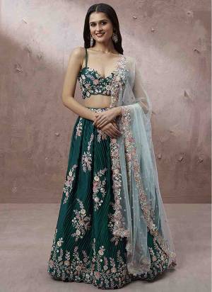 Attrective Looking This Partywear Fine Color Heavy Designer Choli Fabric Georgette And Lahenga Georgette And Dupatta Net In Fabricated Beautified With Attrective Thread,Sequance Embroidery Work. Buy Now.