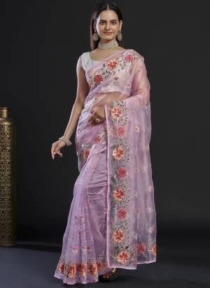 Attrective These Party Wear Saree in Fine Colored.These Saree Are Organza And Blouse is Art Silk Fabricated.Its Beautified With Designer Heavy Thread,Sequance Embroidery Work.