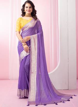 Attrective Looking These Fastival Saree in Fine Colored.These Saree Are Viscose Georgette And Blouse is Fabricated On Art Silk.Its Beautified With Weaving Jari Designer With Sequance Work Blouse.