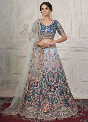 For A Fancy Designer Look,Grab These Lehenga Choli With Dupatta in Fine Colored.These Lehenga And Choli Are Soft Net And Dupatta Are Fabricated On Soft Net Pair.Its Beautified With Designer Thread,Dori Embroidery,Stone Work.