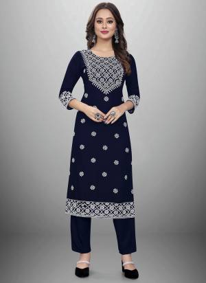 Grab These Beautiful Looking Readymade Top With Bottom.These Dress is Fabricated On Top And Bottom Are Rayon Cotton.Its Beautified With Designer Chikankari Embroidery Work.