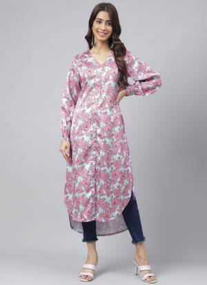 Grab These Beautiful Looking Readymade Kurti.These Kurti is Fabricated On Satin.Its Beautified With Designer Digital Printed.