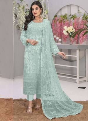 Attrective These Designer Suit in Fine Colored Pair With Bottom And Dupatta.These Top Are Faux Georgette And Dupatta Are Fabricated On Net Pair With Santoon Bottom.Its Beautified With Santoon Inner.Its Beautified With Heavy Designer Floral Sequance Embroidery Work.