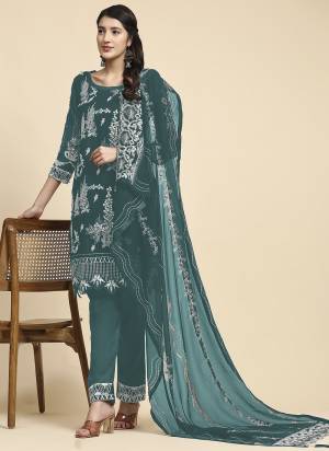 Attrective These Suit in Fine Colored Pair With Bottom And Dupatta.These Top Are Faux Georgette And Bottom Are Fabricated On Santoon Pair With Faux Georgette Dupatta.Its Beautified With Santoon Inner.Its Beautified With Designer Embroidery Work.