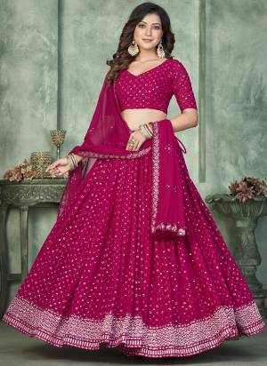 Grab These Lehenga Choli in Fine Colored.These Lehenga Are Georgette And Choli Are Georgette And Dupatta Are Fabricated On Georgette Pair.Its Beautified With Designer Embroidery Work.