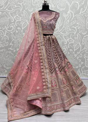 For A Fancy Designer Look,Grab These Lehenga Choli With Dupatta in Fine Colored.These Lehenga And Choli Are Velvet And Dupatta Are Fabricated On Soft Net Pair.Its Beautified With Designer Thread Embroidery, Diamond Work.