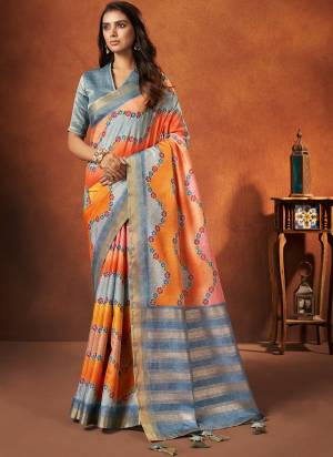 Look Attrective These Designer Party Wear Saree in Fine Light Colored.These Saree Are Rangkat,Crepe Silk And Blouse Brocade Jacquard is Fabricated.Its Beautified Heavy Wevon Designer With Hand Work.