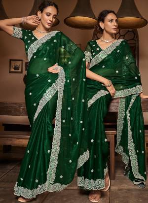 Garb These Fancy Party Wear Saree in Fine Colored.These Saree Are Sitara Chiffon And Blouse is Fabricated On Sitara Chiffon Pair.Its Beautified With Blooming Color With Designer Sequance Embroidery Work.