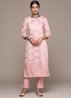 Grab These Beautiful Designer Readymade Kurti With Pant.These Kurti And Pant is Fabricated On Chinon.Its Beautified With Designer Khadi Printed.