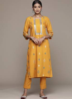 Grab These Beautiful Designer Readymade Kurti With Pant.These Kurti And Pant is Fabricated On Rayon.Its Beautified With Designer Foil Printed.