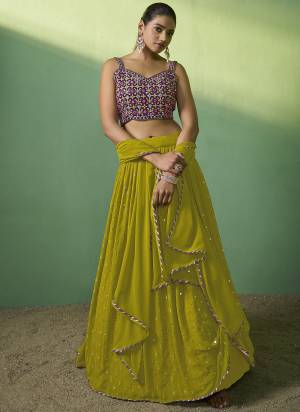 For A Designer Look,Grab These Lehenga Choli in Fine Colored.These Lehenga Are Georgette And Choli Are Fabricated On Velvet Pair With Georgette Dupatta.Its Beautified With Designer Sequance Embroidery Work.