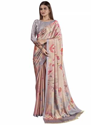 Garb These Designer Party Wear Saree in Fine Colored.These Saree And Blouse is Fabricated On Fancy Crepe Silk Pair.Its Beautified With Designer Digital Printed.