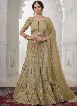 For A Designer Look,Grab These Lehenga Choli in Fine Colored.These Lehenga And Choli Are Fabricated On Soft Net Pair With Soft Net Dupatta.Its Beautified With Heavy Designer Embroidery Work.