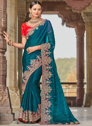 Attrective These Fancy Party Wear Saree in Fine Colored.These Saree Are Satin Burbery And Blouse is Fabricated On Art Silk Pair.Its Beautified With Heavy Embroidery,Diamond,Jharkhoon Blouse Work.