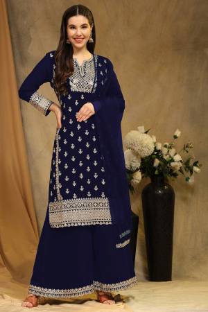 Attrective These Plazzo Suit in Fine Colored Pair With Bottom And Dupatta.These Top Are Faux Georgette And Bottom Are Fabricated On Faux Georgette Pair With Net Dupatta.Its Beautified With Santoon Inner.Its Beautified With Designer Embroidery Work.