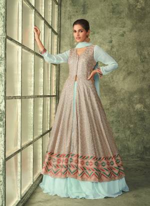 Attrective These Designer Suit in Fine Colored Pair With Bottom And Dupatta.These Top And Dupatta Are Fabricated On Georgette Pair With Georgette Bottom.Its Beautified With Dull Santoon Inner.Its Beautified With Heavy Designer Embroidery Work.