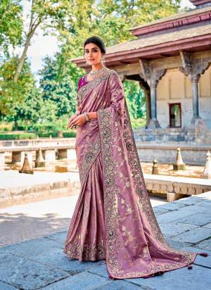 Looking These Party Wear Designer Saree in Fine Colored.These Saree Are Banarasi Silk And Blouse is Fabricated On Raw Silk.Its Beautified With Wevon Designer With Sequance,Jari,Thread Embroidery Work.