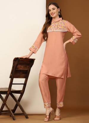 Attrective These Beautiful Looking Readymade Kurti With Bottom.These Kurti And Botton is Fabricated On Silk.Its Beautified With Designer Embroidery Work.