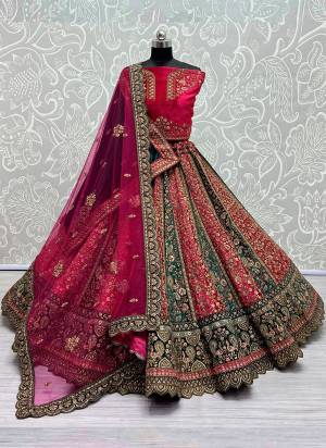 For A Fancy Designer Look,Grab These Lehenga Choli With 2 Dupatta in Fine Colored.These Lehenga And Choli Velvet And Dupatta Are Fabricated On Velvet And Soft Net.Its Beautified With Designer Thread,Sequance,Dori Embroidery Diamond Work.