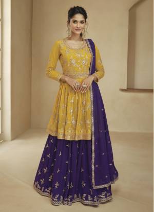 Garb These Designer Sharara Suits in Fine Colored Pair With Dupatta.These Top And Dupatta Are Fabricated On Georgette Pair With Georgette Bottom.Its Beautified With Blomming Color,Designer Floral Embroidery Work