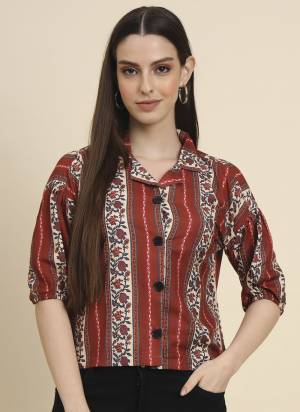 Garb These Beautiful Looking Readymade Long Top.These Top is Fabricated On Cotton.Its Beautified With Designer Printed.