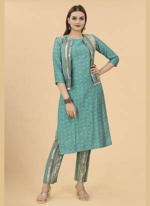 Attrective These Beautiful Looking Readymade Kurti With Bottom.These Kurti And Botton is Fabricated On Viscose.Its Beautified With Designer Printed With Hand Work.