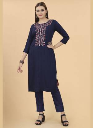 Attrective These Beautiful Looking Readymade Kurti With Bottom.These Kurti And Botton is Fabricated On Viscose.Its Beautified With Designer Embroidery Work.