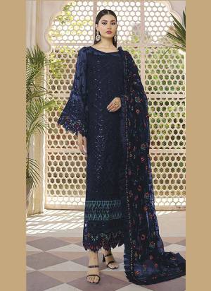 Garb These Designer Suit in Fine Colored Pair With Bottom And Dupatta.These Top Are Faux Georgette And Dupatta Are Fabricated On Nazmin Pair With Dull Santoon Bottom.Its Beautified With Santoon Inner.Its Beautified With Heavy Designer Embroidery Work.