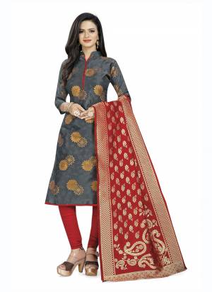 Grab These Suit in Fine Colored Pair With Bottom And Dupatta.These Top And Dupatta Are Fabricated On Banarasi Silk Pair With Banarasi Silk Bottom.Its Beautified With Wevon Jacquard Designer.