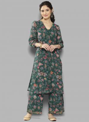 Grab These Beautiful Designer Readymade Kurti With Bottom.These Kurti And Bottom is Fabricated On Georgette.Its Beautified With Designer Printed.