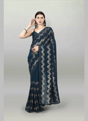 Attrective Look These Party Wear Saree in Fine Colored.These Saree Are Georgette And Blouse is Mono Banglori Fabricated.Its Beautified With Designer Heavy Sequance Embroidery Work Lace Border.