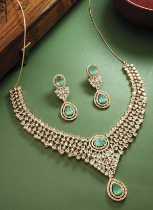 Grab These Beautifil Multy Colored Necklace.These Necklace is Come Alloy Material And Beautified With AD Stone Work.