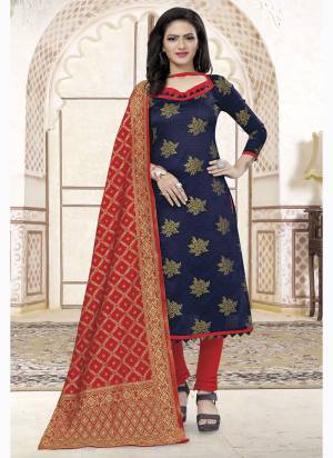 Grab These Suit in Fine Colored Pair With Bottom And Dupatta.These Top And Dupatta Are Fabricated On Banarasi Silk Pair With Tafetta Silk Bottom.Its Beautified With Wevon Jacquard Designer.