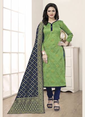 Grab These Suit in Fine Colored Pair With Bottom And Dupatta.These Top And Dupatta Are Fabricated On Banarasi Silk Pair With Tafetta Silk Bottom.Its Beautified With Wevon Jacquard Designer.