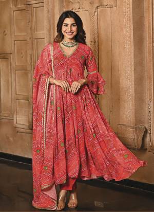 Attrective This Readymade Suits In Fine Color Top And Bottom Are Georgette And Dupatta Are Georgette Fabricated Beautified With Designer Printed. It Is Light In Weight And Easy To Carry All Day Long. 