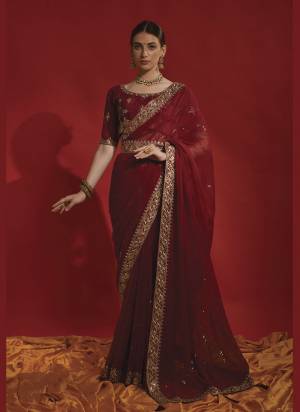 Attrective Look These Saree in Fine Colored.These Saree Are Georgette And Blouse is Mono Banglori Fabricated.Its Beautified With Designer Codding,Sequance Embroidery Work.