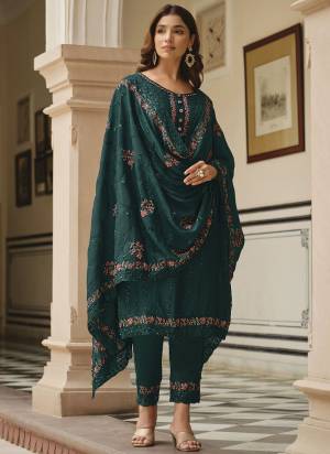 Attrective Looking These Suit in Fine Colored Pair With Bottom And Dupatta.These Top And Dupatta Are Fabricated On Chinon Pair With Chinon Bottom.Its Beautified With Santoon Inner.Its Beautified With Designer Heavy Multy Thread Embroidery Work.