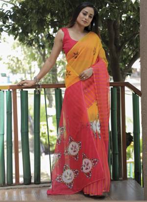 Attrective These Fastival Wear Saree in Fine Colored.These Saree And Blouse is Fabricated On Linen.Its Beautified With Designer Digital Printed.