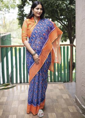 Attrective These Fastival Wear Saree in Fine Colored.These Saree And Blouse is Fabricated On Linen.Its Beautified With Designer Digital Printed.