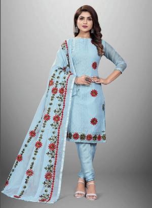 Garb This Suits In Lovely Color.Its Pretty Top Is Chanderi Based Paired Bottom Santoon And Chanderi Fabricated Dupatta Are Designer Embroidery Work. Which Gives An Attractive To The Dress.