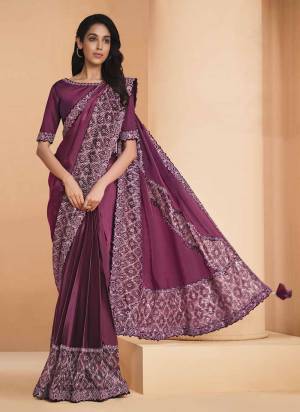 Look Attrective These Designer Party Wear Saree in Fine Colored.These Saree Are Crepe Satin Silk And Blouse Silk Taffeta is Fabricated.Its Beautified Digital Printed,Heavy Designer Sequance Embroidery Work.