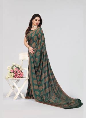 Garb These Party Wear Saree in Fine Colored.These Saree And Blouse is Fabricated On Moss Chiffon Pair.Its Beautified With Designer Printed.