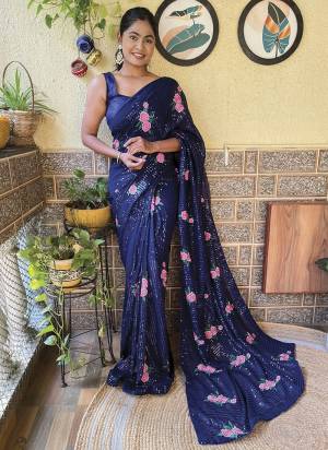 Attrective These Fancy Party Wear Saree in Fine Colored.These Saree Are Georgette And Blouse is Art Silk Fabricated.Its Beautified With Designer Thread,Sequance Embroidery Work.