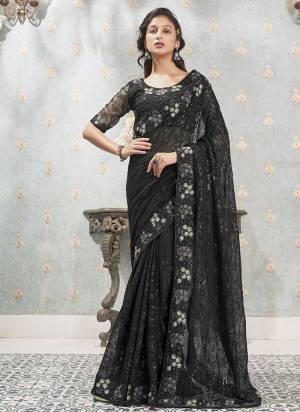 Attrective These Fancy Party Wear Saree in Fine Colored.These Saree And Blouse is Fabricated On Faux Georgette Pair.Its Beautified With Heavy Sequance Embroidery Work.