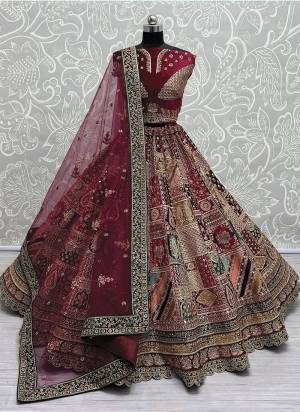 For A Fancy Designer Look,Grab These Lehenga Choli With Dupatta in Fine Colored.These Lehenga And Choli Are Velvet And Dupatta Are Fabricated On Soft Net Pair.Its Beautified With Designer Detailed Patch,Sequance,Dori,Jari Embroidery,Diamond Work.