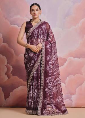 Grab These Festive Wear Saree in Fine Colored.These Saree is Fabricated On Georgette Pair With Mono Banglori Blouse.Its Beautified Designer Printed With Sequance,Coding Work Lace Border.