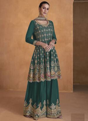 Garb These Designer Plazzo Suits in Fine Colored Pair With Dupatta.These Top And Dupatta Are Fabricated On Georgette Pair With Georgette Bottom.Its Beautified With Heavy Designer Embroidery Work.