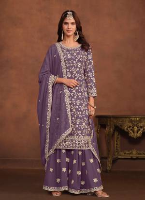 Attrective These Plazzo Suit in Fine Colored Pair With Bottom And Dupatta.These Top And Dupatta Are Fabricated On Faux Georgette Pair With Santoon Bottom.Its Beautified With Santoon Inner.Its Beautified With Designer Heavy Embroidery Work.