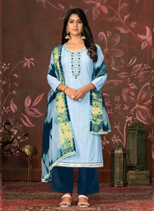 Attrective These Suit in Fine Colored Pair With Bottom And Dupatta.These Top Are Cambric Cotton And Dupatta Are Fabricated On Organza Pair With Cotton Bottom.Its Beautified With Designer Hand Work.